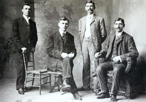 Carl Beckman and brother Reinhold Beckman, Uncle Carl Porath and Uncle Walford Edstrom
